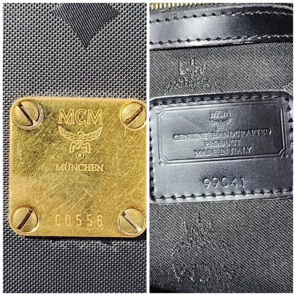 Authentic MCM Vintage Visetos  Alma Dome Bag Black - Picture 6 of 11